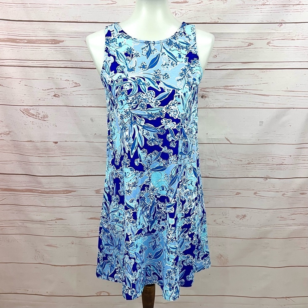 Lilly Pulitzer Royal Purple Blue Koalafications Koala Bamboo Kristen Swing Dress